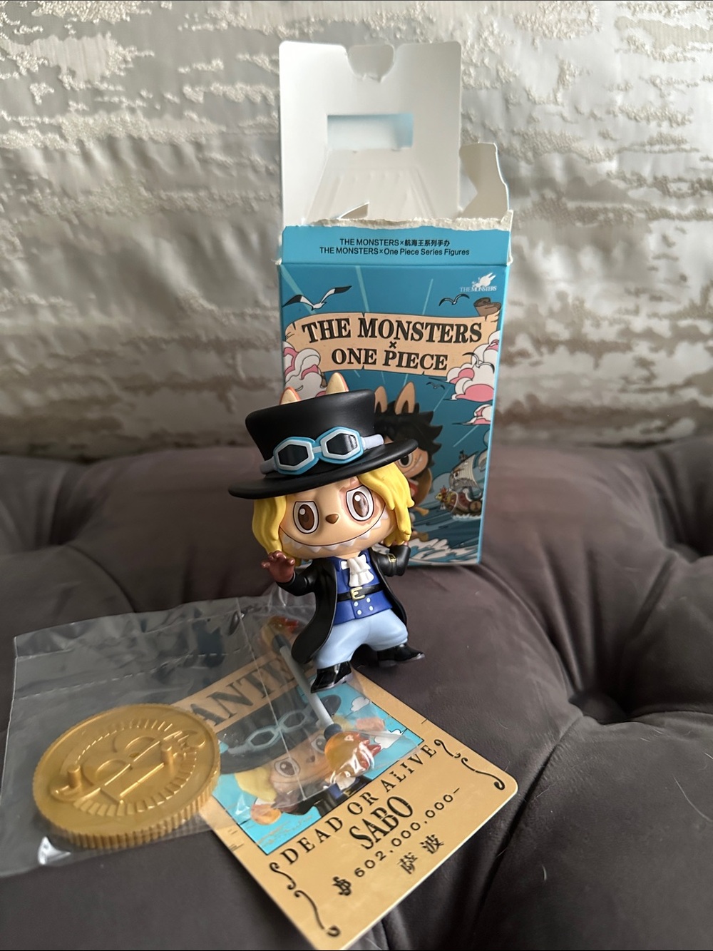 The Monsters One Piece Sabo Collectible Figure - Black Hat, Blue Outfit